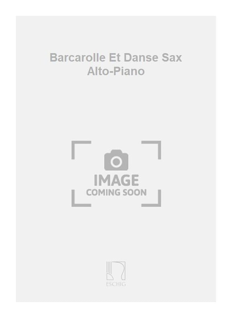 Barcarolle Et Danse Sax Alto-Piano